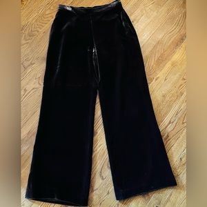Ralph Lauren Brown Velvet/Velour Wide Leg Pants, Lined, Size 10, EUC